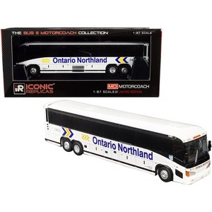 MCI D4505 Motorcoach Bus "Ontario Northland" White "The Bus & Motorcoach Collection" 1/87 (HO) Diecast Model by Iconic Replicas - 1 of 4