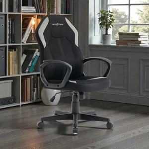 Mshliw Ergonomic Mesh Office Chair with Tech Fabric, Adjustable Height, 360° Swivel, Gentle Recline & Lumbar Support, Desk Chair for Home or Office - 1 of 4