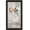 HomeRoots Cottage Peach Rose Black Framed Print Wall Art - 4 of 4