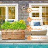 TUYOHW Metal Planter Box, Rectangular Planter Box with Drainage Holes, Large Planters with Removable Shelf for Outdoor Plants, Black - 4 of 4