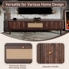 Modern Design TV Stand for 75" TVs, Media Console TV Cabinet with Rattan-Front Drawer for Living Room - 3 of 4