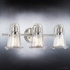 Urban Ambiance Luxury Coastal Bath Light 8.25''H x 24''W,  Brushed Nickel Finish,  Kempsey Collection, UHP4072 - 4 of 4
