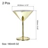 Unique Bargains Stainless Steel Shatterproof Reusable Cocktail Mugs for Wedding Party 2 Pcs - 2 of 4