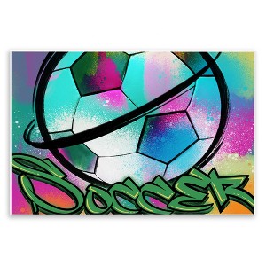 Stupell Industries Urban Sports Soccer Ball, 10" x 15" - 1 of 4