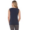 Rekucci Women's Super Soft Knit Cowl Neck Sleeveless Top – Versatile Casual to Dressy Style - 3 of 3