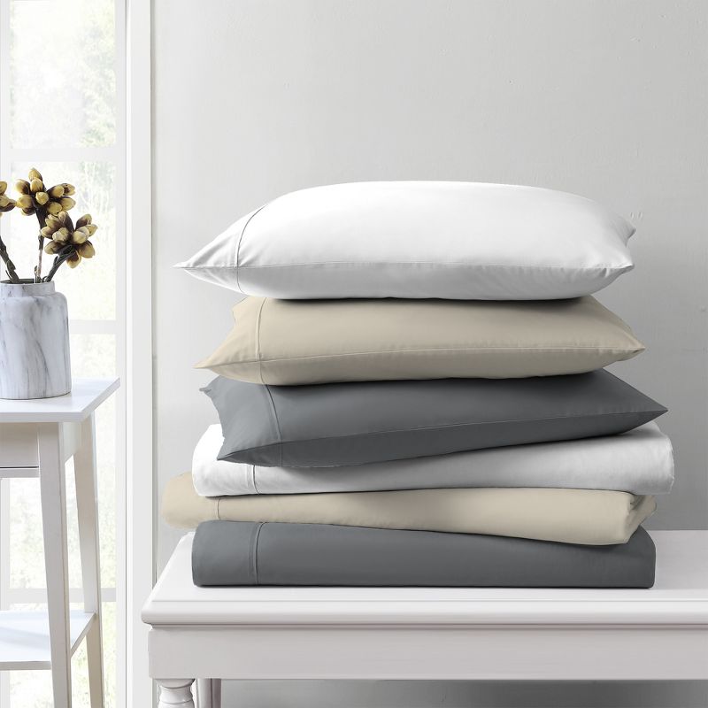 600 Thread Count Cotton Sateen Sheet Set - Aireolux, 3 of 9