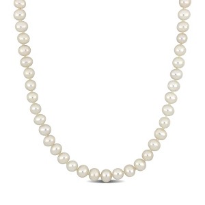 EVERLY JEWELRY | 14k Yellow Gold 5-5.5mm Cultured Freshwater Pearl Necklace, 18 inc - 1 of 4
