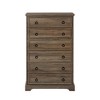 6 Drawer Dresser for Bedroom,48" Tall Chest of Drawers with Easy Pull Handle, Textured Borders, Modern ＆ Farmhouse Storage Dressers Organizer - 2 of 4