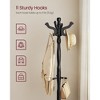 Solid Wood Coat Stand, Freestanding Hall Tree with 11 Hooks & Triple Leg Base, 121 lb Capacity for Entryway Hallway - 2 of 4