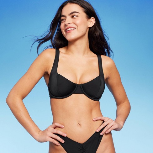 Underwire scoop cheap bikini top