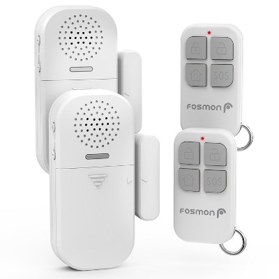 Fosmon Wireless Door Alarms for Home Security with Remote, 130dB Door and Window Alarms Sensors