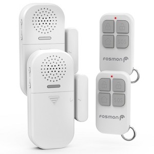 Fosmon Wireless Door Alarms for Home Security with Remote, 130dB Door and Window Alarms Sensors - 1 of 4