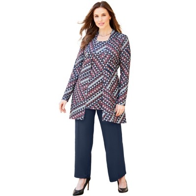 Catherines Women's Plus Size Anywear Swing Cardigan Jacket