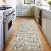 Washable Modern Abstract Area Rug with Non-Slip Backing, Soft Pearl Velvet Low-Pile Carpet, Non-Shedding Durable Indoor Rug for Living Room - 2 of 4