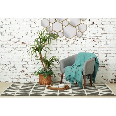 Tabb Surf & Boulder 50" Cotton Throw Blanket