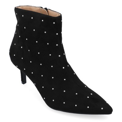 Journee Collection Womens Rossia Inside Zip Kitten Heel Bootie