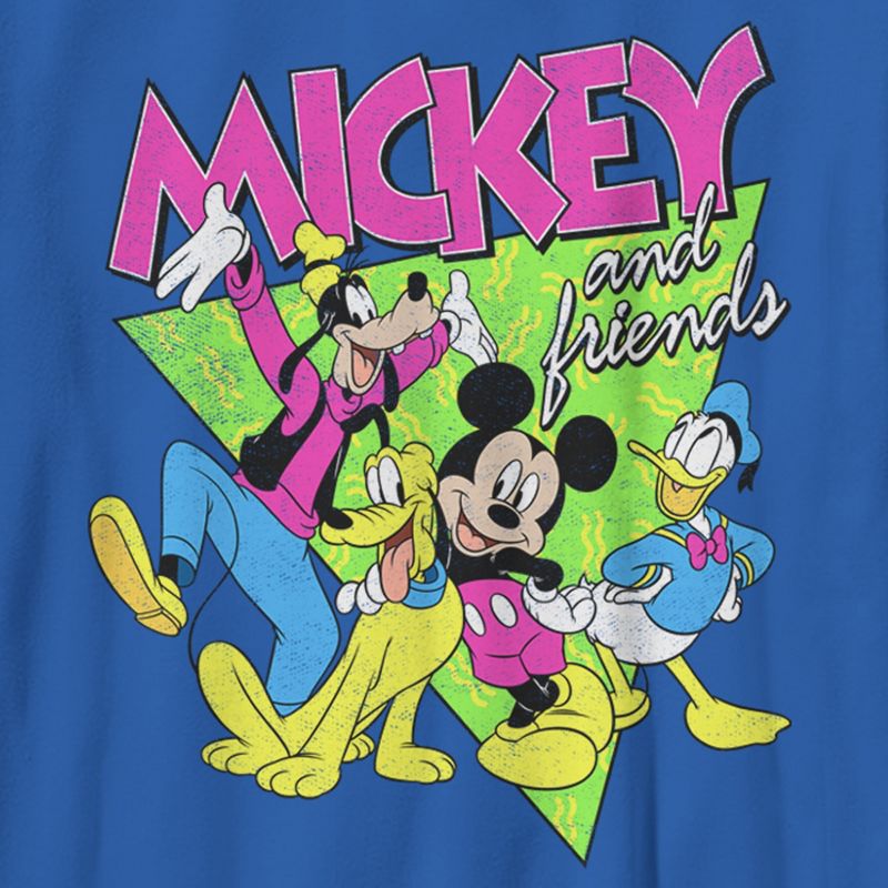 Boy's Mickey & Friends 90s Vibe T-Shirt, 2 of 6