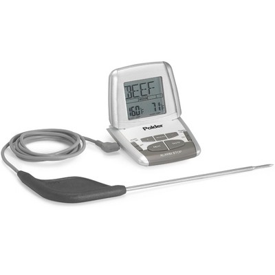 Polder Digital Touch Screen Bbq And Smoker Thermometer, Red : Target