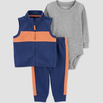 Carter's Just One You® Baby Boys' Colorblock Top & Bottom Set - Blue 9M