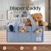 Babylicious Baby Diaper Caddy, Newborn Changing Table Organizer for Wipes and Diapers - 2 of 4