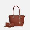 MKF Collection Vanessa Women's Fashion Tote & Wallet Set Handbag by Mia K - 2 of 4