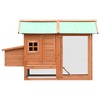 vidaXL Chicken Coop Brown and Green Solid Pine/Fir Wood - 2 of 4