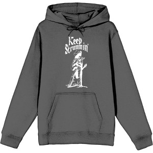 Keep Strummin' Cowboy Americana Adult Long Sleeve Hoodie - 1 of 2
