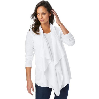 Jessica London Women's Plus Size Flyaway Cardigan