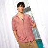 Campus Sutra Men Men's Sienna Brown Graph-Tactile Oversized Shirt - 2 of 4