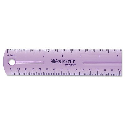 Westcott 12" Jewel Colored Ruler 12975