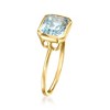 Ross-Simons 2.50 Carat Sky Blue Topaz Ring in 14kt Yellow Gold - 3 of 4