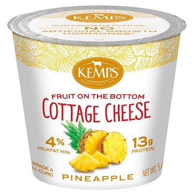 Kemps Pineapple Fruit On The Bottom Cottage Cheese 5 6oz Target