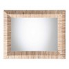 bali & pari Adino Bohemian Woven Natural Grasscloth Rectangle Accent Mirror - 3 of 4