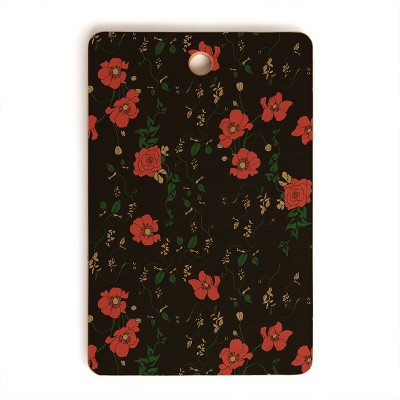 Camilla Foss Midnight Flourish Cutting Board Rectangle - Deny Designs