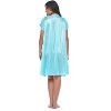 Casual Nights Women's Fancy Lace Neckline Silky Tricot Nightgown - 4 of 4