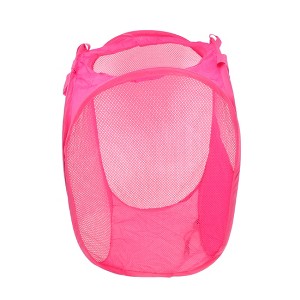 Unique Bargains Folding Round Laundry Basket 14.17"x22.83" 1 Pc - 1 of 4