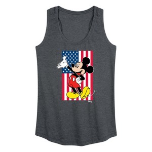 Women's - Disney - Mickey Flag Graphic Racerback Tank - 1 of 4