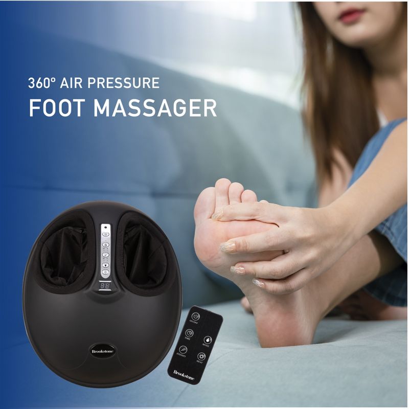 Brookstone 360 Air Pressure Foot Massager, 3 of 6