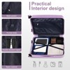 Karl Home Luggage Sets 5 Piece Hardside Hard Shell Travel Suitcases with TSA Lock Purple - 2 of 4