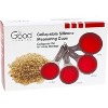 Collapsible Measuring Cups - 4pc Nesting Silicone Dry Measuring Cup Set (BPA Free)- 1/4 Cup, 1/2 Cup, 1/3 Cup, 1 Cup - 2 of 4