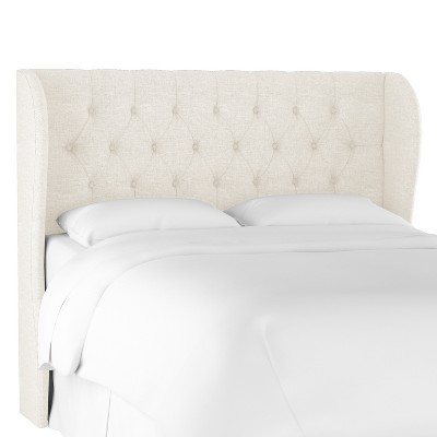 target white headboard