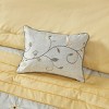 Sapphtopaz 7 Piece Bedding Comforter Sets Farmhouse Style Piecing Pleating and Flowers Embroidery Design Reversible Quilt Set - 2 of 4