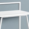 INFURNIC Desks 30"L Compact Computer Desk with Laminate Top and Sturdy Metal Frame for Small Spaces, White, 29.5"*17.75"*34" - 3 of 4