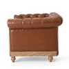 Castalia Chesterfield Tufted Club Chair with Nailhead Trim Midnight - Christopher Knight Home - 4 of 4