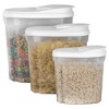 Home Basics 3 Piece Plastic Cereal Container - image 2 of 4