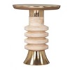 Zuo Ringar Side Table Gold & Natural - 2 of 4