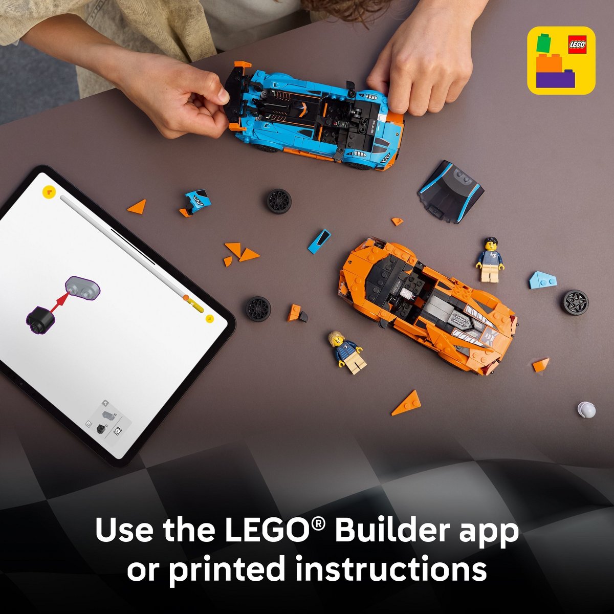 Детские конструкторы LEGO Speed Champions Lamborghini Revuelto & Huracán STO 77238 — фото 6