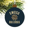 Southwestern Oklahoma State University Bulldogs Logo Wood Christmas Tree Holiday Ornament - 4 of 4