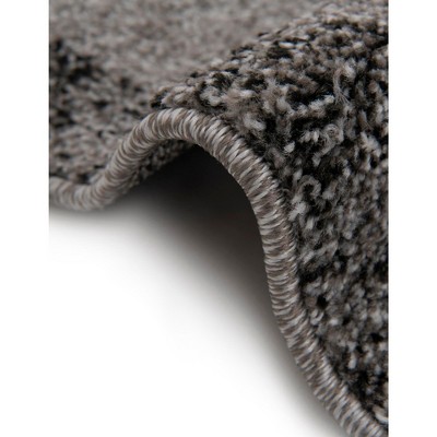 Light Gray Rectangular Synthetic Easy Care Area Rug 4' x 6'