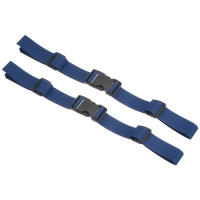 Unique Bargains Polyester Adjustable Quick-Release Buckle Backpack Waist Straps 2 Pcs